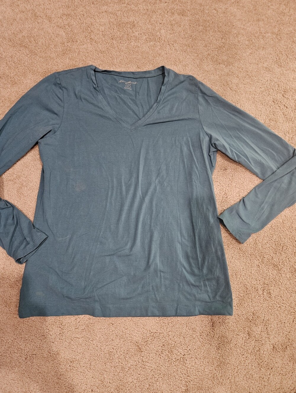Eddie Bauer Outfitters Long Sleeve Scoop Neck Top - Teal